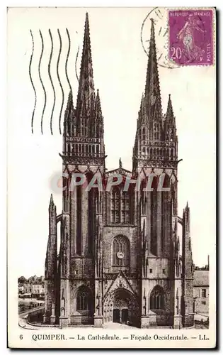 Cartes postales Quimper Facade Occidentale