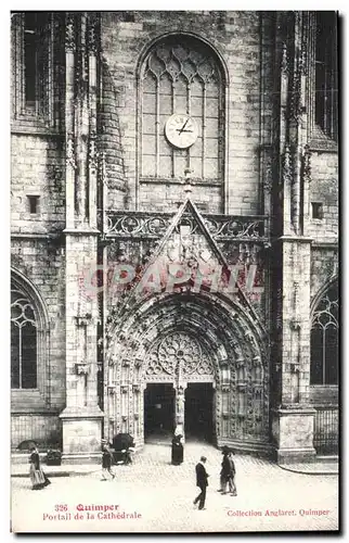 Cartes postales Quimper Portail de la Cathedrale