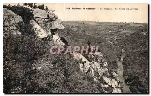 Cartes postales Environs de Quimper le Stangala la Roche du Corbeau