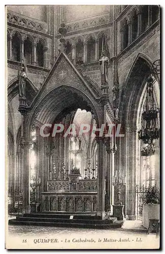 Ansichtskarte AK La Cathedrale Quimper Maitre autel