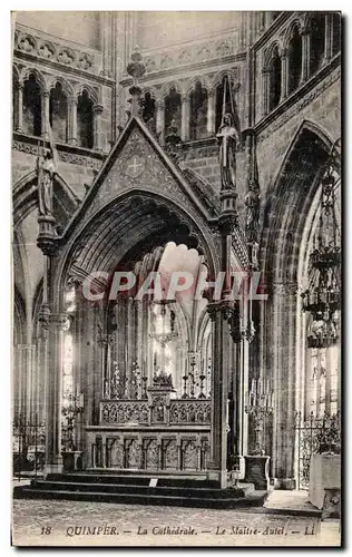 Cartes postales Quimper La Cathedrale Le Maltre Autel