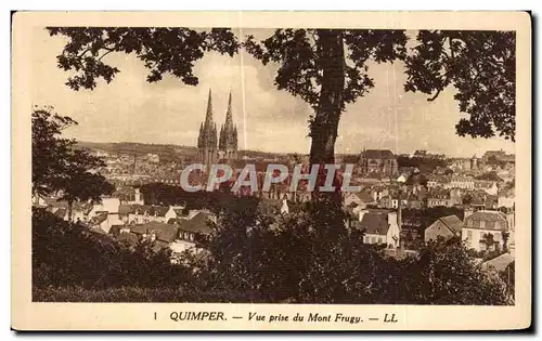 Ansichtskarte AK Quimper Vue prise du Mont Frugy