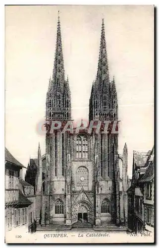 Cartes postales Quimper La Cathedrale