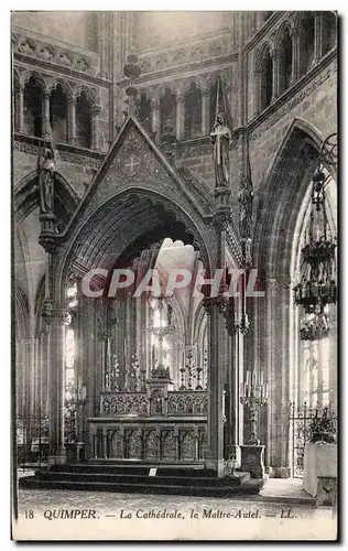 Ansichtskarte AK Quimper la Cathedrale Le Maitre Autel