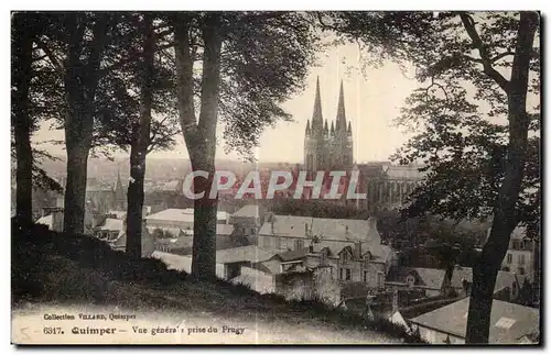 Ansichtskarte AK Quimper Vue generale prise du frugy