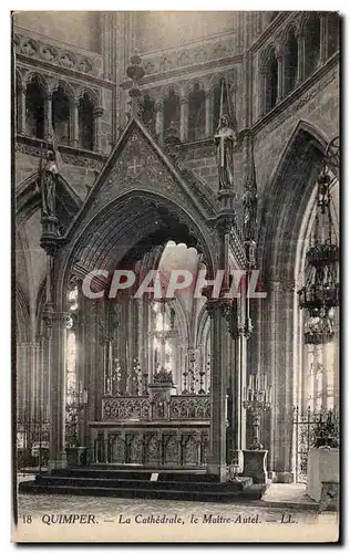 Ansichtskarte AK Quimper La Cathedrale Le Maitre Autel