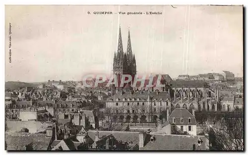 Ansichtskarte AK Quimper Vue Generale l Eveche