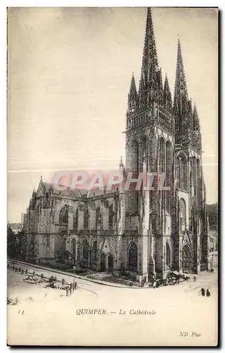 Cartes postales Quimper La Cathedrale