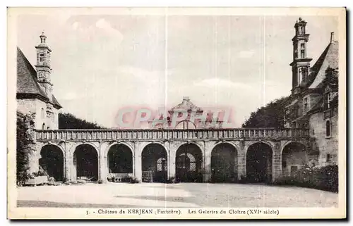 Cartes postales Chateau de Kerjean Finistere Les Galeries du Cloitre