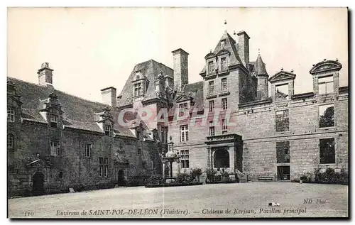 Ansichtskarte AK Environs de Saint Pol de Leon Finistere Chateau de Kerjean Pavillon Principale