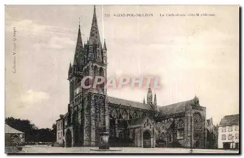 Cartes postales Saint Pol de Leon La Cathedrale