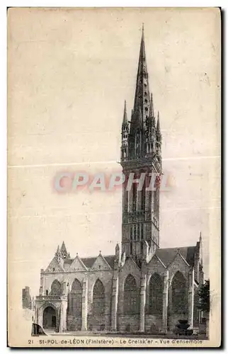 Ansichtskarte AK St Pol de Leon Finistere Le Creisker Vue d Ensemble