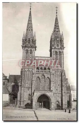 Cartes postales Basilique de St Pol de Leon