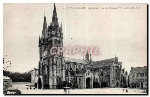 Ansichtskarte AK St Pol de Leon Finistere la Basilique