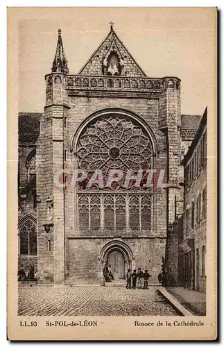 Ansichtskarte AK St Pol de Leon Finistere Rosace de la Cathedrale