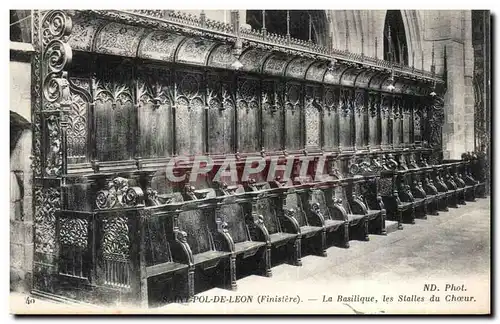 Ansichtskarte AK St Pol de Leon Finistere La Basilique