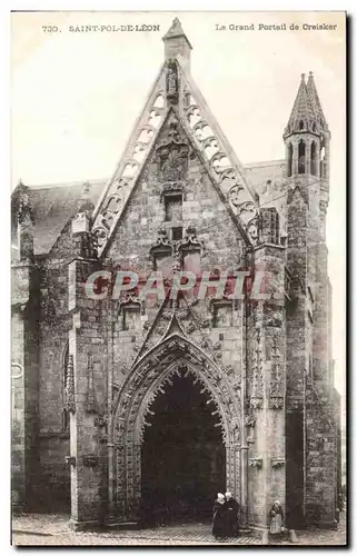 Cartes postales Saint Pol de Leon La Grand Portail de Creisker