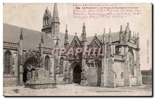 Cartes postales Le Folgoat Le Portail du Transept et le Calvaire