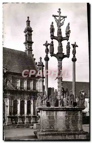 Ansichtskarte AK Sainte Thegonnec Finistere Le calvaire