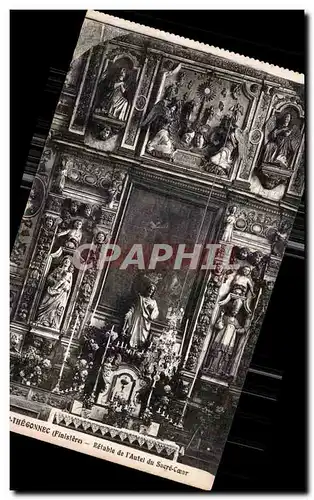 Ansichtskarte AK St Thegonnec Finistere REtable de l autel du Sacre Coeur