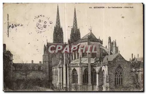 Cartes postales Quimper la Cathedrale Cote Sud