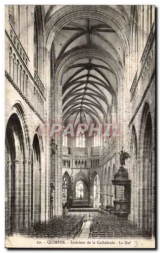 Cartes postales Quimper Interieur de la Cathedrale