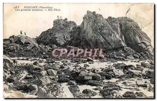 Cartes postales Roscoff Finistere les grands rochers