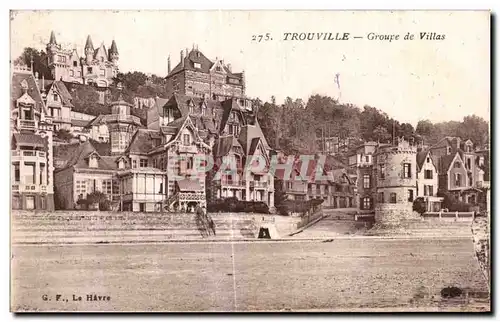 Cartes postales Trouville Groupe de Villas