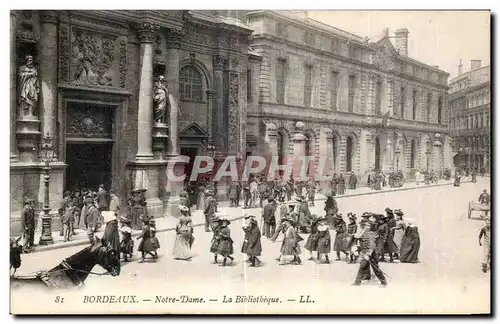 Cartes postales Bordeaux Notre Dame La Bibliotheque library Enfants