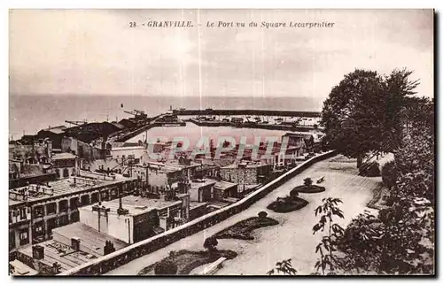 Ansichtskarte AK Granville Le Port un du Square Lecarpentier