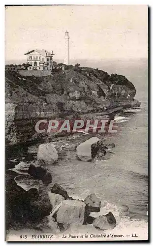 Ansichtskarte AK Biarritz Le Phare et la Chambre d Amour