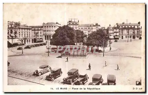 Cartes postales Le Mans Place de la Republique