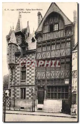 Cartes postales Rouen Eglise Saint Maclou Le Presbytere