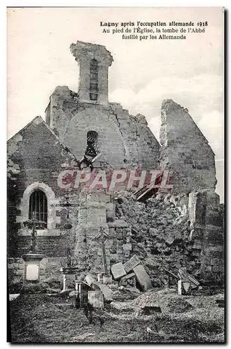 Cartes postales Lagny apres l Occupation allemande 1918