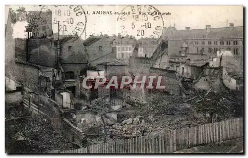 Cartes postales Aniens en 1918 Rue du Beauvais