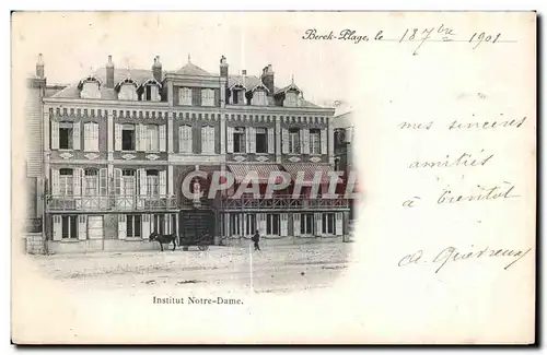 Cartes postales Institut Notre Dame Berck Plage