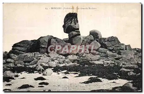 Cartes postales Roscoff Finistere Les Grands Rochers