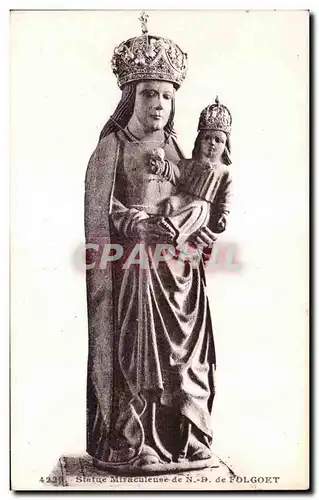 Cartes postales Statue Miraculeuse de Folgoet