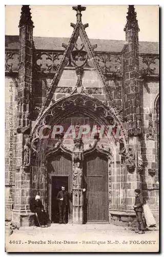 Ansichtskarte AK Porche Notre dame Basilique de Folgoet