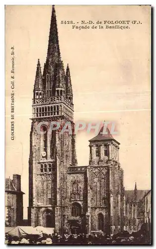 Cartes postales De Folgoet facade de la basilique