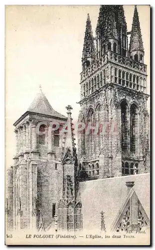 Cartes postales Le Folgoet L Eglise les deux tours