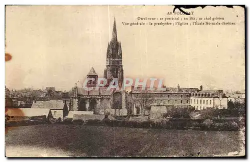 Cartes postales Ar Folgoat Gwel Vue generale le presbytere l eglise