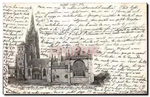 Cartes postales Le Folgoat vue generale de I Eglise de Notredame