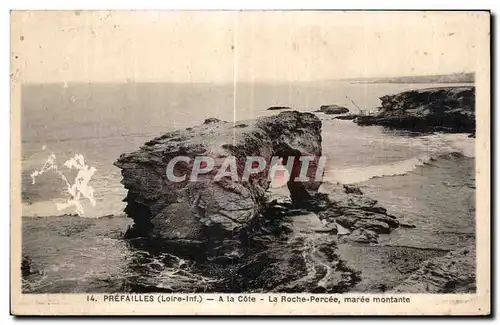 Ansichtskarte AK Prefailles Loire Inf A la Cote La Roche Percee maree montante