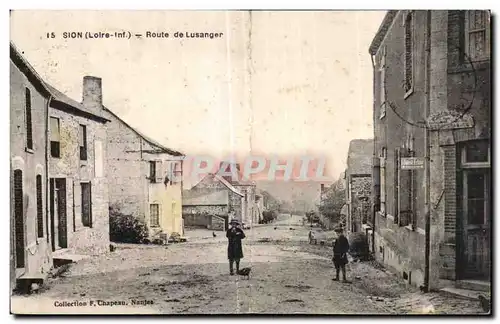 Cartes postales Sion Loire Route de Lusanger