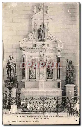 Cartes postales Varades Loire Inf Interieur de l Eglise Autel de droite