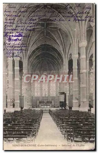 Ansichtskarte AK Nort sur erdre Loire Inferieure Interieur de l Eglise