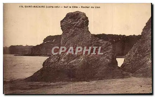 Cartes postales Saint Nazaire Loire Inf sur la cote Rocher du Lion