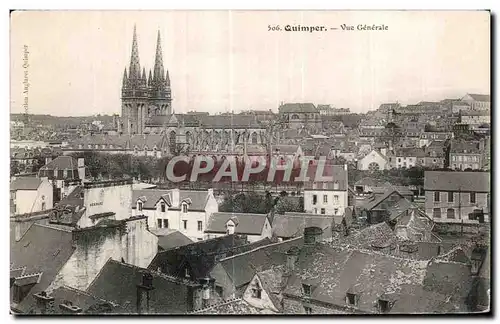 Cartes postales Quimper Vue generale