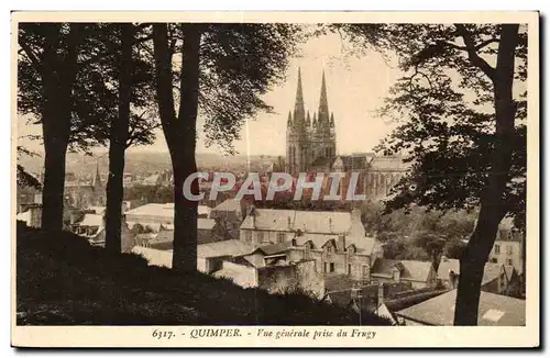 Ansichtskarte AK Quimper Vue Generale prise du Frugy